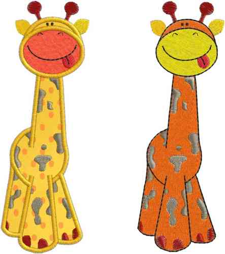 Stickdatei Giraffen Set