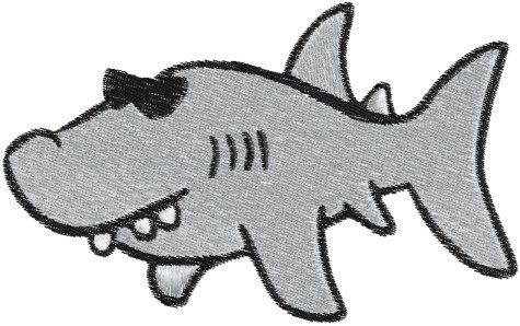 Stickdatei Hai / Shark
