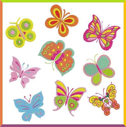 Stickdatei Serie "Schmetterlinge / Butterfly"