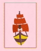 Stickdatei HANDY-Mäntelchen klein Piratenschiff