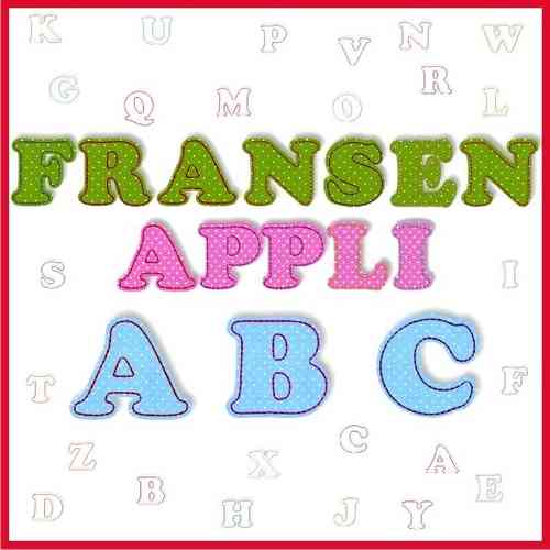 Stickdatei Fransen-Applis ABC - Alphabet