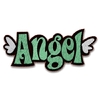 Stickdatei Schriftzug ANGEL mit Flügel