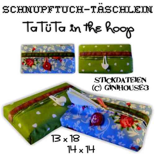✿ Schnuptuch - Tasche ✿ TaTüTa ✿ IN THE HOOP