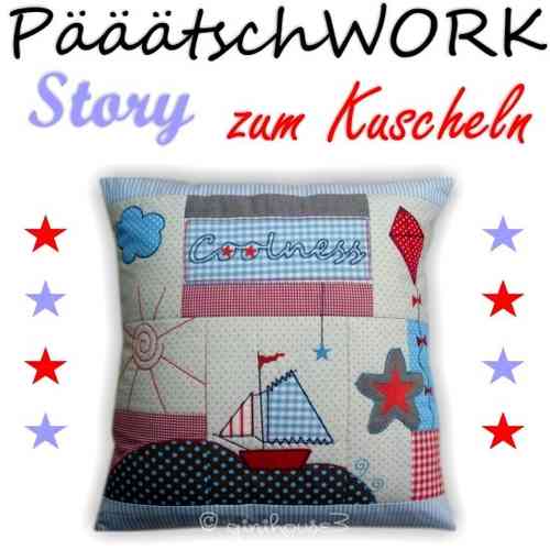 PATCHwork STORY zum Kuscheln ★ for BOYS ★ Stickdateien IN THE HOOP