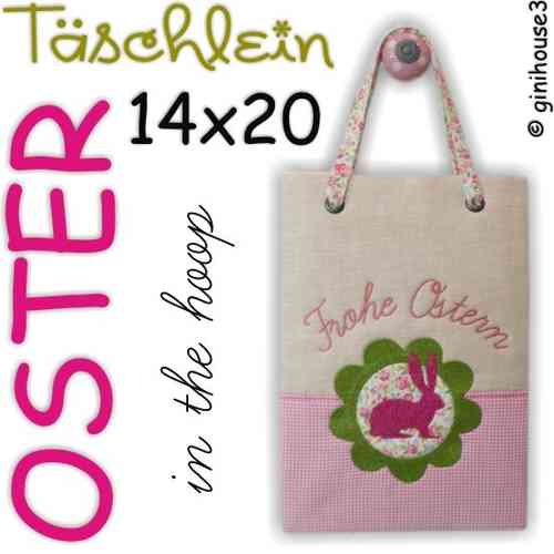 OSTER - Tasche ❤ in the hoop Stickdatei 14x20