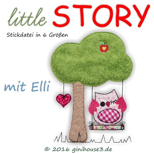 Stickdatei Doodles * little STORY mit ELLI * 6 Größen