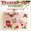 Stickdatei KREUZSTICH Erdbeer-Zeit