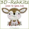 Stickdatei 3D APPLIKATION RehKitz 13x18